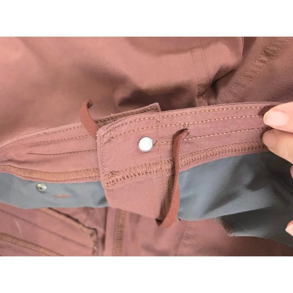 KUHL Women’s Rust Solid Cargo Pants w/ Pockets Button-Zip Closure Size 10